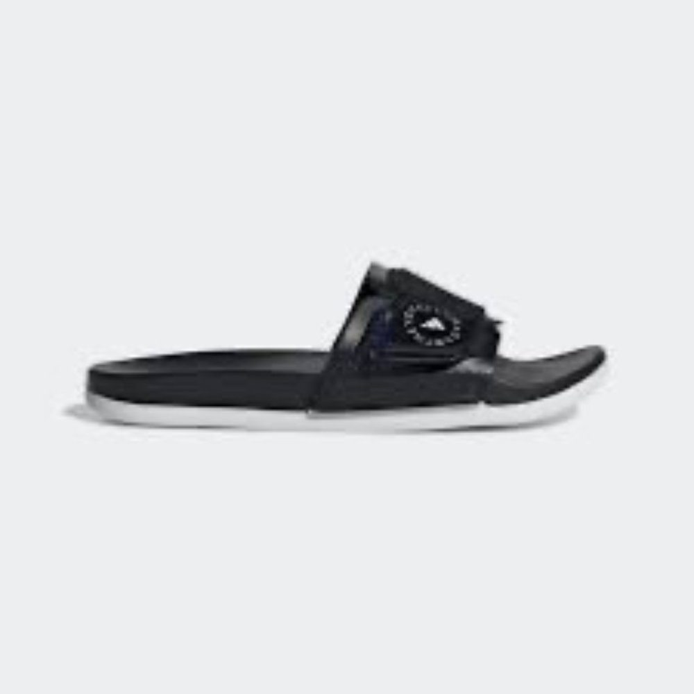 Adidas WStella McCartney Shoes Womens 5.5 Black Slides Slip On Casual Sandals